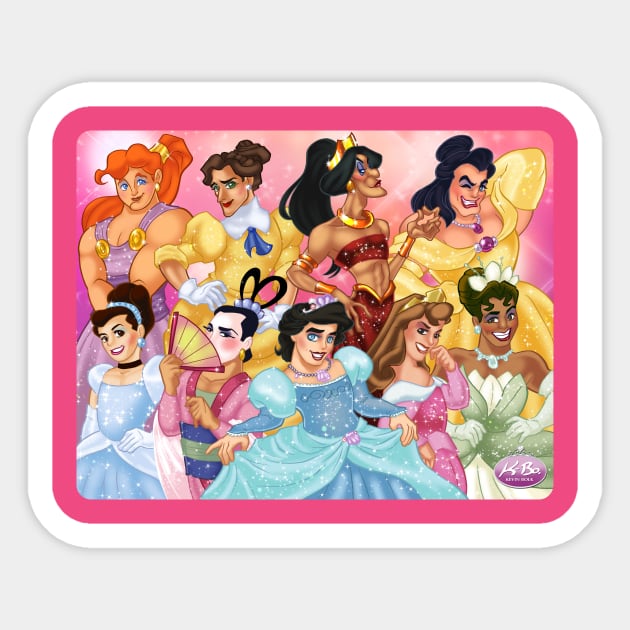 Princess Drag Queens Sticker by K-Bo.